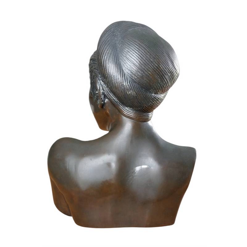 Buste en bronze Femme Tonkinoise VIETNAM – Image 3